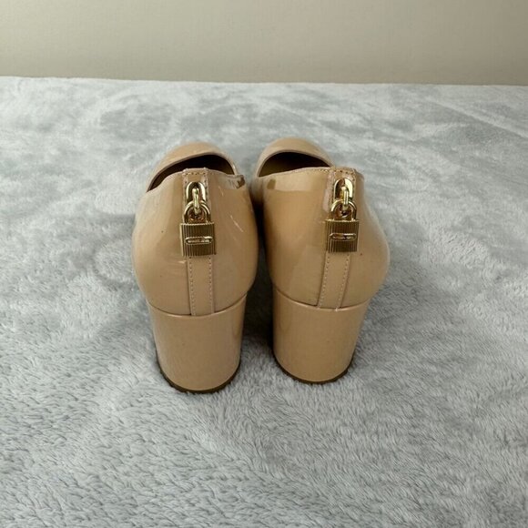 Michael Kors Beige Leather Round Tip Shoes Women's Size 8.5 US - Picture 5 of 12
